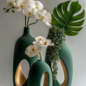 Elegant Green Ceramic Decorative