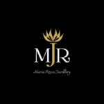 White and Gold Simple Luxury Jewellery Store Logo